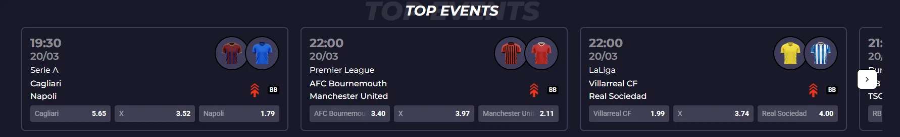 Powbet Legjobb Események